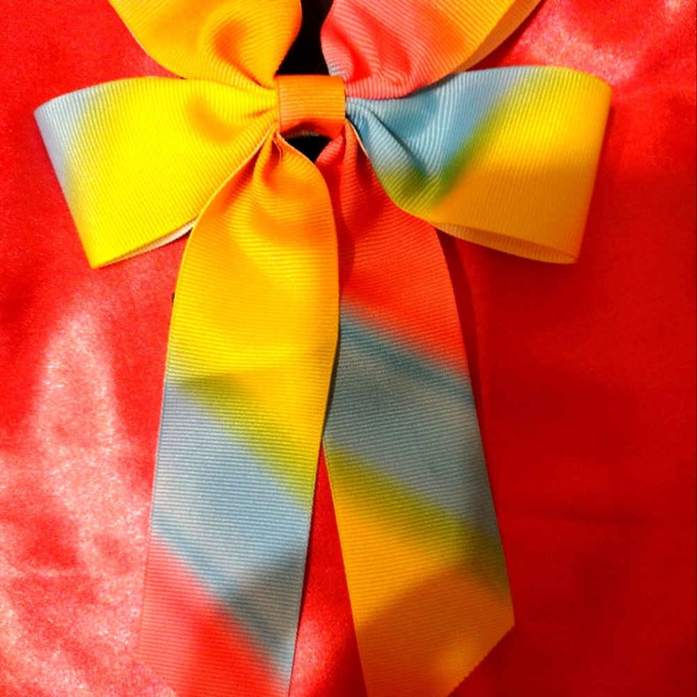Cute rainbow hair bow